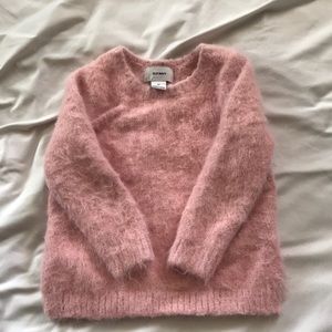 Pink fuzzy sweater